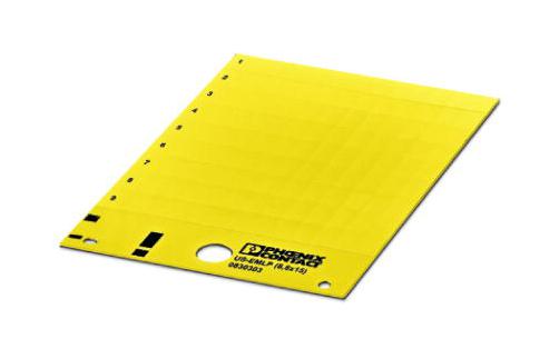 Phoenix Contact 830316 Label, Pvc, Yellow, 15Mm X 8.8Mm