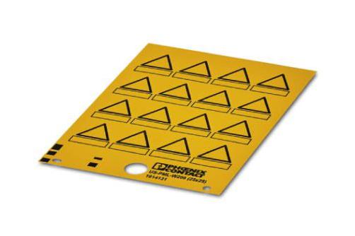 Phoenix Contact 1014131 Label, Pvc, Black / Yellow, 25Mm X 25Mm