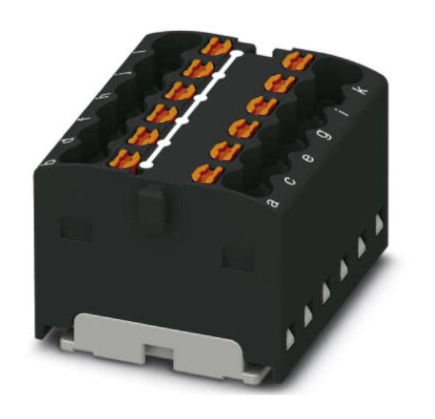 Phoenix Contact 3002894 Tb, Distribution Block, 12P, 14Awg, Blk