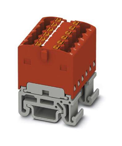 Phoenix Contact 3002931 Tb, Distribution Block, 12P, 14Awg, Red