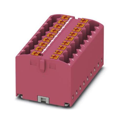 Phoenix Contact 3273325 Tb, Distribution Block, 18P, 12Awg, Pink