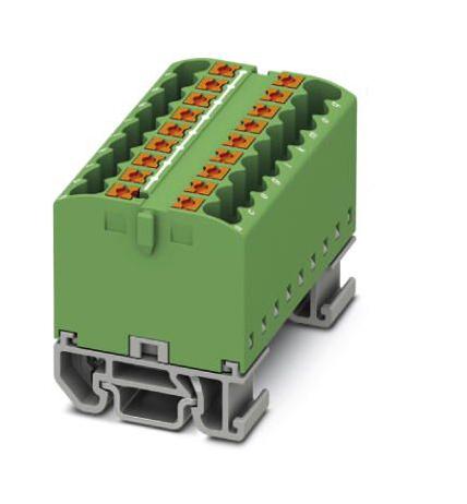 Phoenix Contact 3274152 Tb, Distribution Block, 18P, 12Awg, Grn