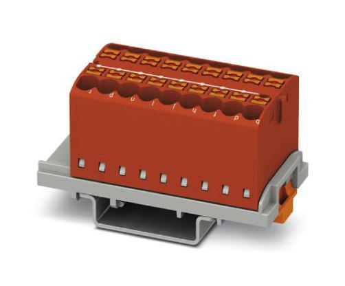 Phoenix Contact 3273048 Tb, Distribution Block, 18P, 12Awg, Red