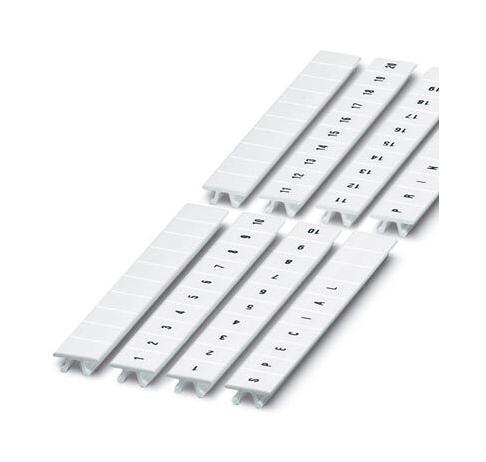 Phoenix Contact 1052125 Marker Strip, 1 To 9, 8.2Mm, White, Tb