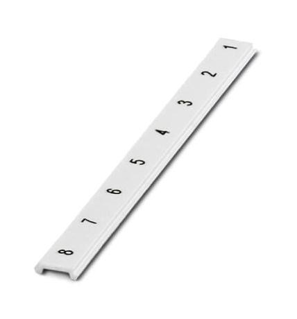 Phoenix Contact 803450 Marker Strip, 1-8, 6.2Mm, White, Tb