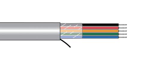 Alpha Wire 5921 Sl001 Unshld Cable, 3Cond, 0.09Mm2, 305M