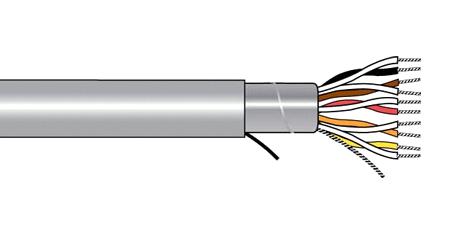 Alpha Wire 5690 Sl005 Shld Multipair, 2 Pair, 26Awg, 30M