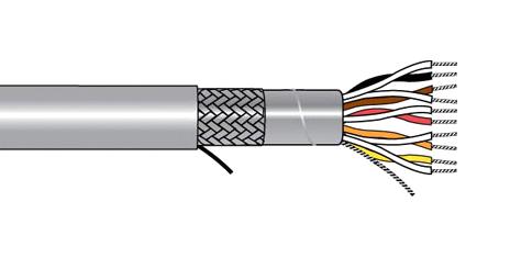 Alpha Wire 5351C Sl001 Shld Multipair, 7 Pair, 20Awg, 305M