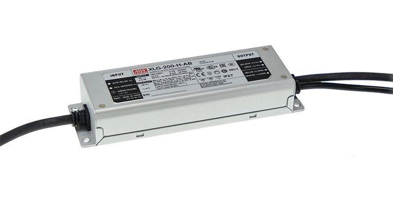 Mean Well Xlg-200-H-Ab Led Driver, Constant Current/volt, 200W