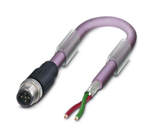 Phoenix Contact 1507256 Sensor Cord, 2P M12 Plug-Free End, 5M