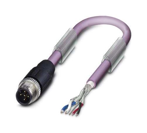 Phoenix Contact 1519354 Sensor Cord, 5P M12 Plug-Free End, 500Mm