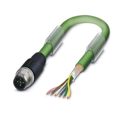 Phoenix Contact 1507081 Sensor Cord, 5P M12 Plug-Free End, 10M