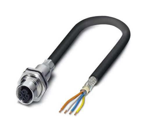 Phoenix Contact 1408912 Sensor Cord, 4P M12 Rcpt-Free End, 19M