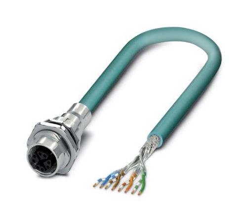 Phoenix Contact 1424148 Sensor Cord, 8P M12 Rcpt-Free End, 1M