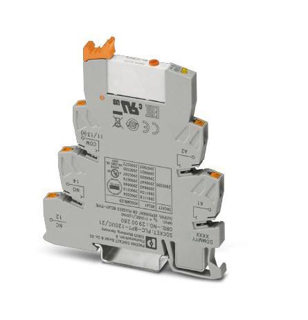 Phoenix Contact 2909669 Power Relay, Spdt, 120Vac, 6A, Din Rail