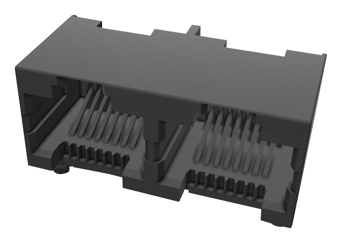 Amphenol Communications Solutions Rje392880400 Rj45 Connector, Jack, 8P8C, 2Port, Th