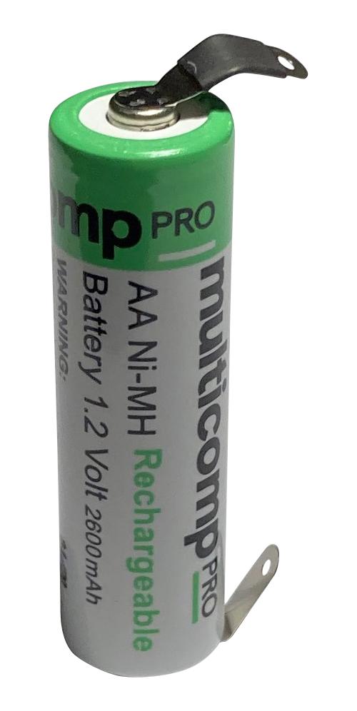 Multicomp Pro Mp001177 Rechargeable Batt, Nimh, 1.2V, 2.6Ah