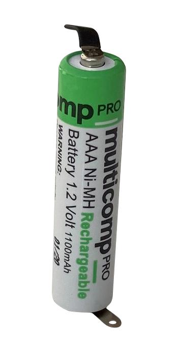 Multicomp Pro Mp001181 Rechargeable Batt, Nimh, 1.2V, 1.1Ah