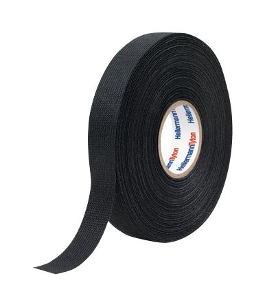 Hellermanntyton 712-10001 Wire Harness Tape, 19 X 0.3Mm, 25M, Blk