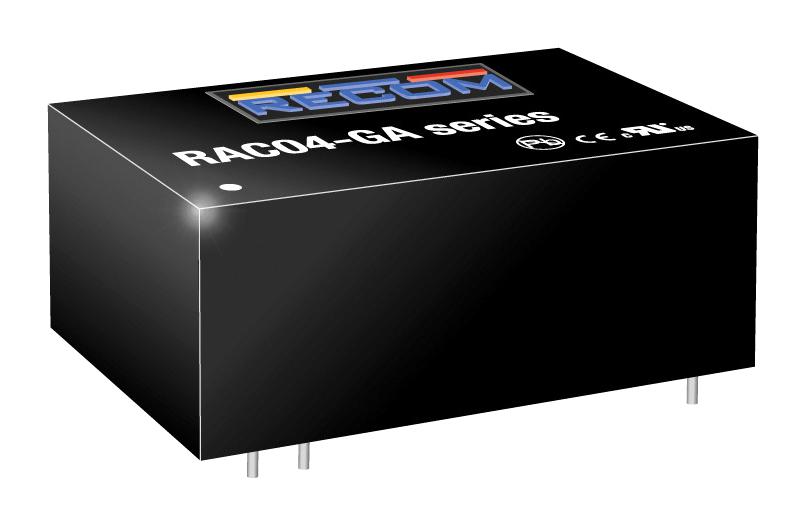 Recom Power Rac04-12Sga Power Supply, Ac-Dc, 12V, 0.33A