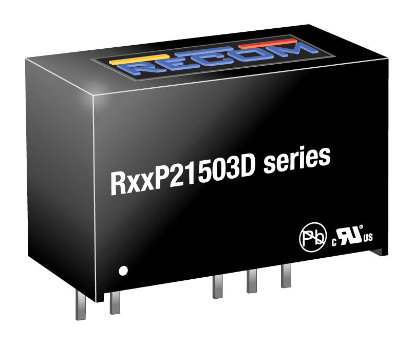 Recom Power R12P21503D Dc-Dc Converter, 2 O/p, 2W