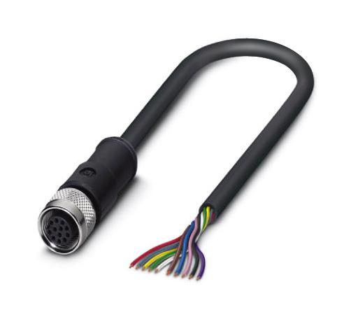 Phoenix Contact 1530799 Sensor Cord, 12P M12 Rcpt-Free End, 10M