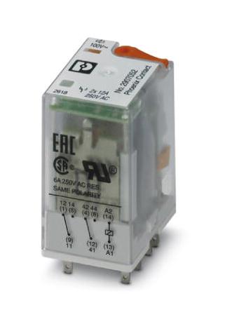 Phoenix Contact 2907052 Power Relay, Dpdt, 2A, 250A