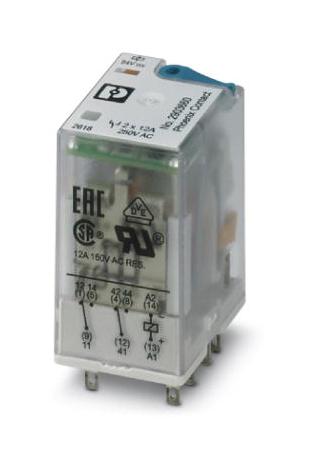 Phoenix Contact 2903660 Power Relay, Dpdt, 12A, 250V