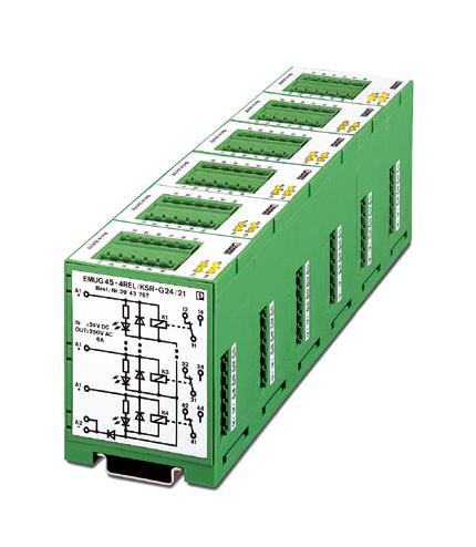 Phoenix Contact 2943767 Power Relay, Spdt, 24Vdc, 6A, Din Rail