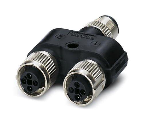 Phoenix Contact 1410632 Sensor Splitter, M12 Plug-2 X M12 Rcpt