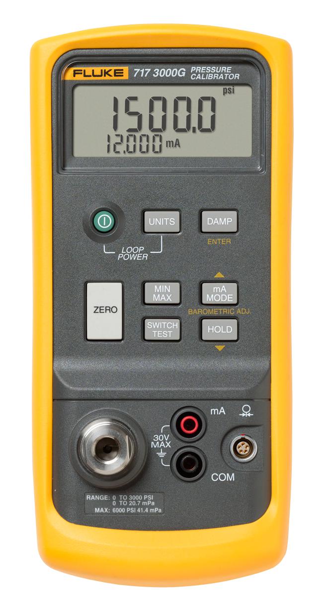 Fluke Fluke-717 3000G Pressure Calibrator, 0Psi To 3000Psi