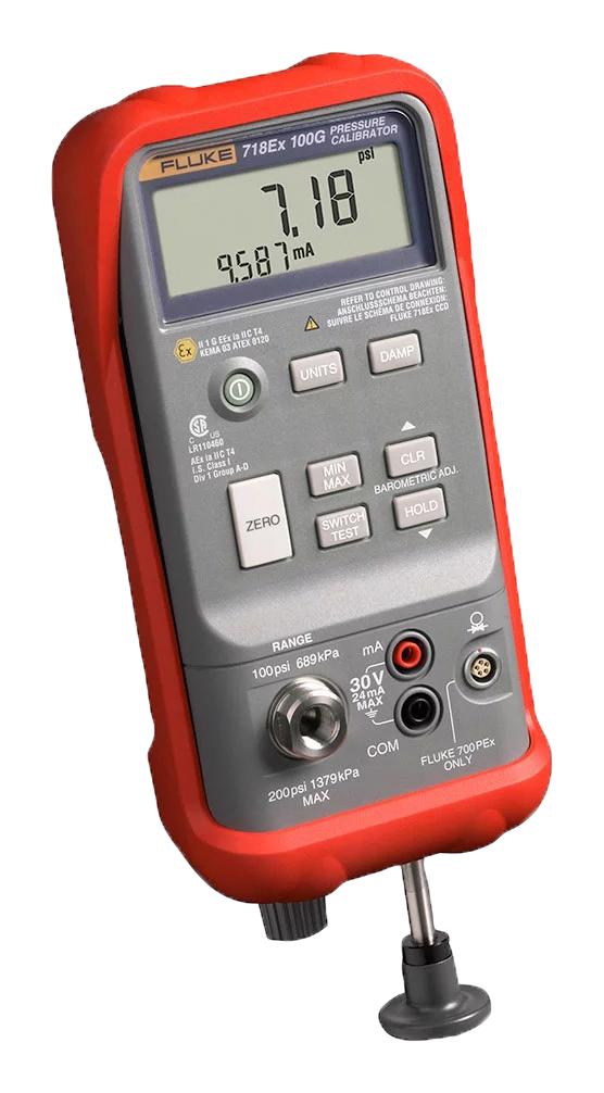 Fluke Fluke-718Ex 100 Pressure Calibrator, -12Psi To 100Psi