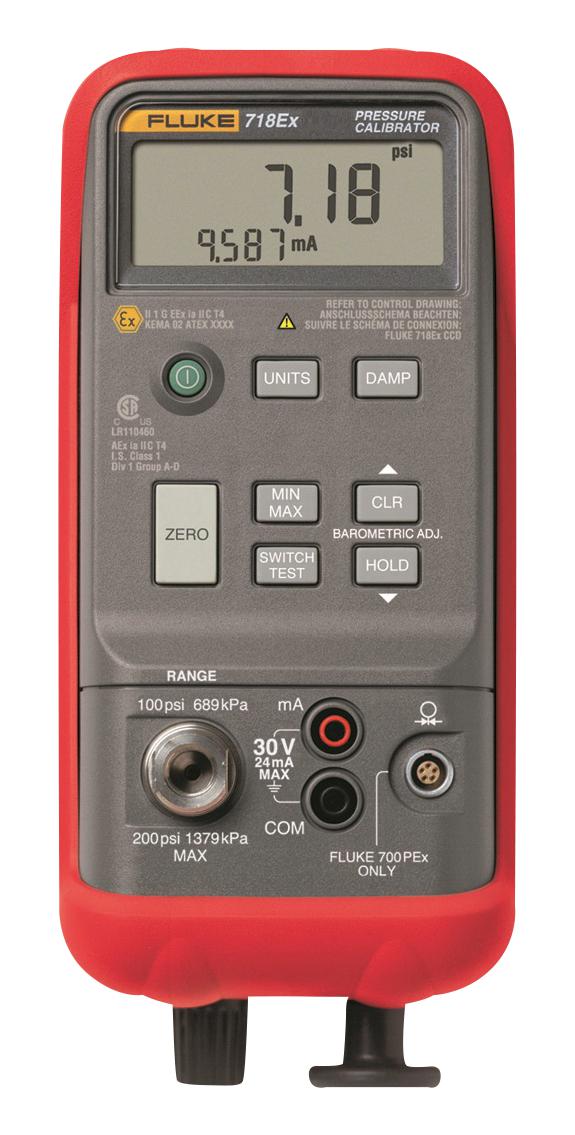 Fluke Fluke-718Ex 300 I.s. Pressure Calibrator 300 Psig, 992G