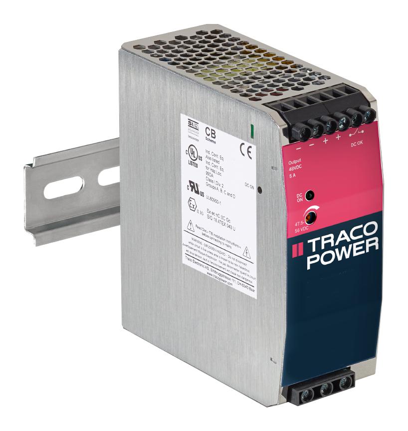 Traco Power Tib 240-124 Ex Power Supply, Ac-Dc, 24V, 10A