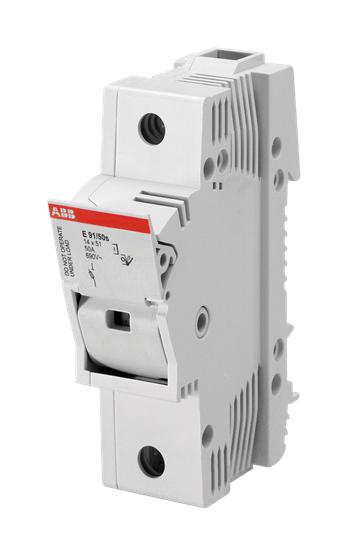 Abb E93N/50S Din Rail Fuse Holder, 3P+N, 50A, 600V