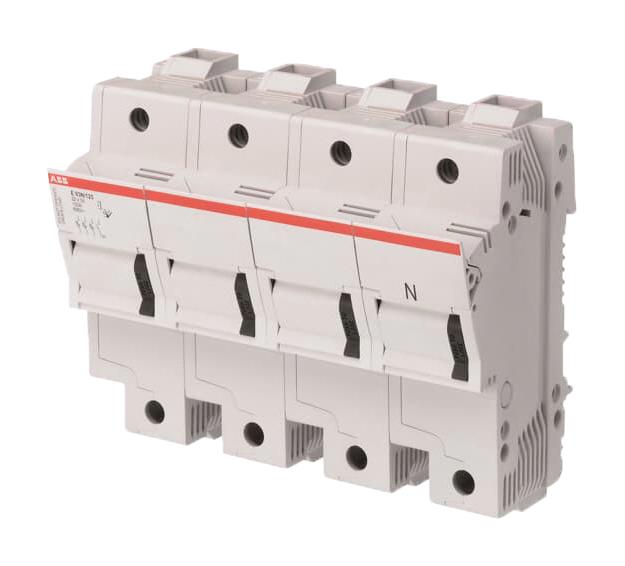 Abb E93N/125 Din Rail Fuse Holder, 3P+N, 125A, 600V