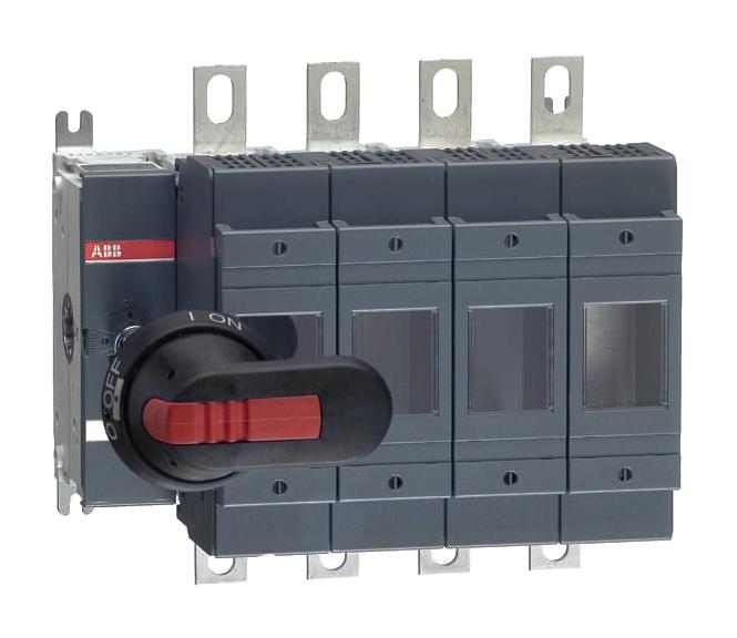 Abb Os200D04N2P Fused Switch, 4 Pole, 4 Fuse, 200A, 690V