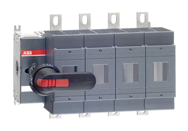 Abb Os400D04N2P Fused Switch, 4 Pole, 4 Fuse, 400A, 690V