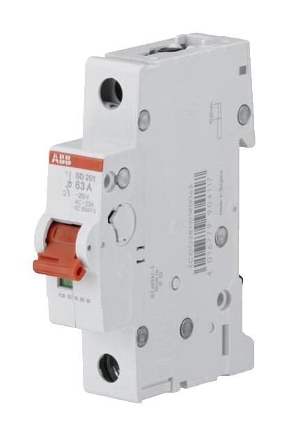 Abb Sd201/50 Load Break Switch, 1 Pole, 50A, 253V