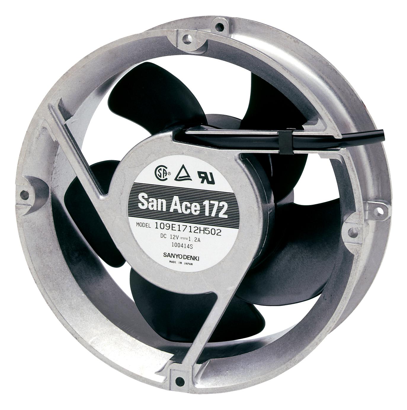 Sanyo Denki 109E1724H501 Dc Axial Fan, 226Cu.ft/min, Ball, 172Mm