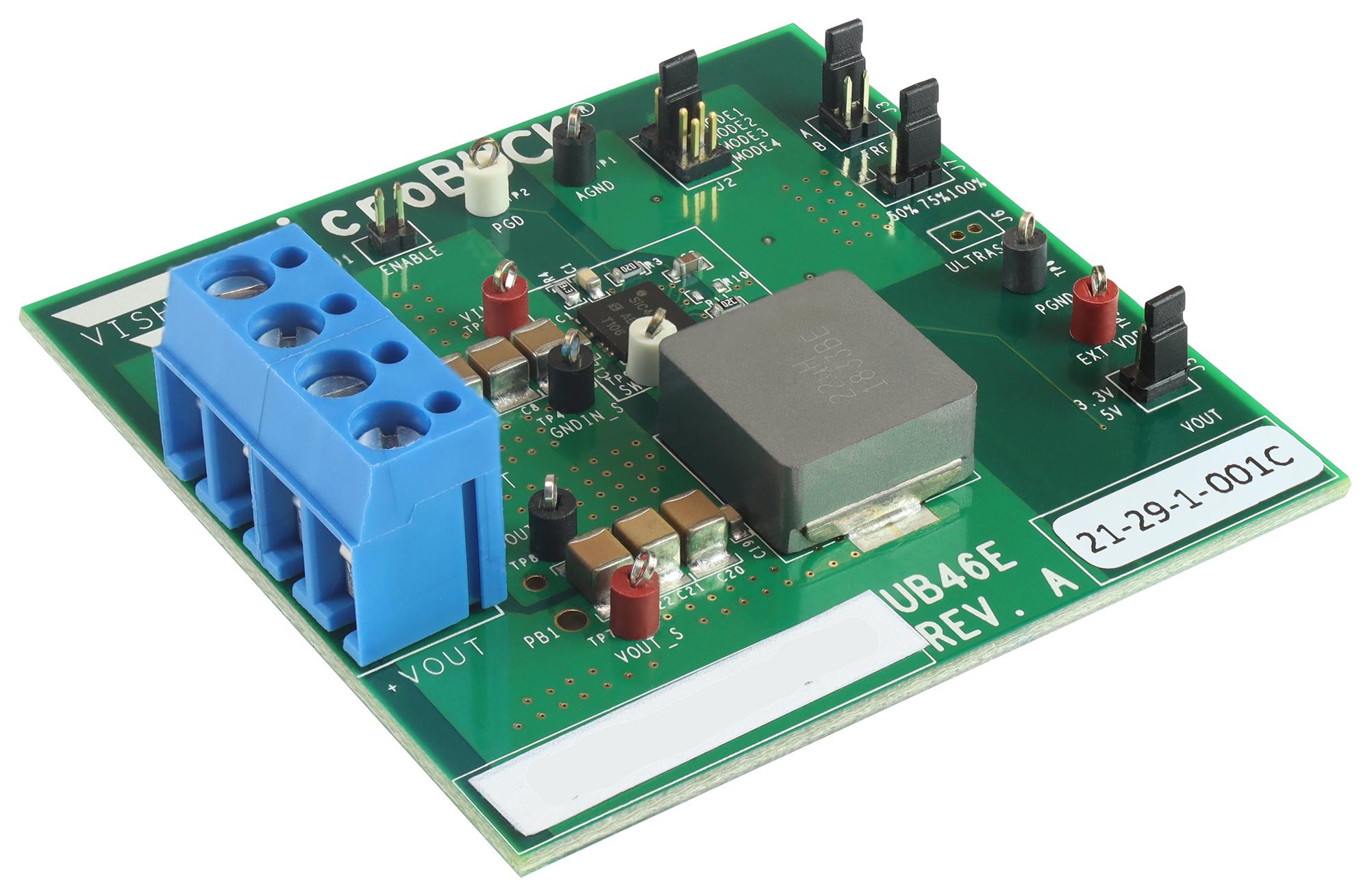 Vishay Sic479Evb-E Eval Board, Sync Microbuck Converter