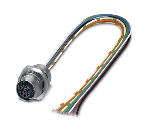 Phoenix Contact 1407618 Cbl Assy, Sensor, M12 Rcp-Free End, 0.5M