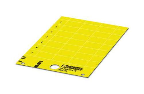 Phoenix Contact 828850 Label, Pvc, Yellow, 18Mm X 27Mm