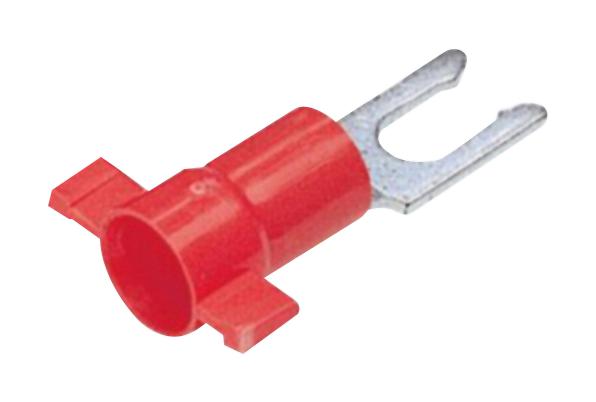 Panduit Pv18-10Lfb-3K Terminal, Fork Tongue, #10, Red