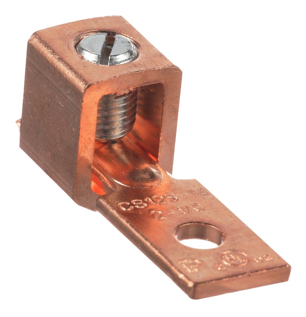 Panduit Cs125-14Sl-Qy Terminal, Mechanical Lug, M6, 1/0Awg