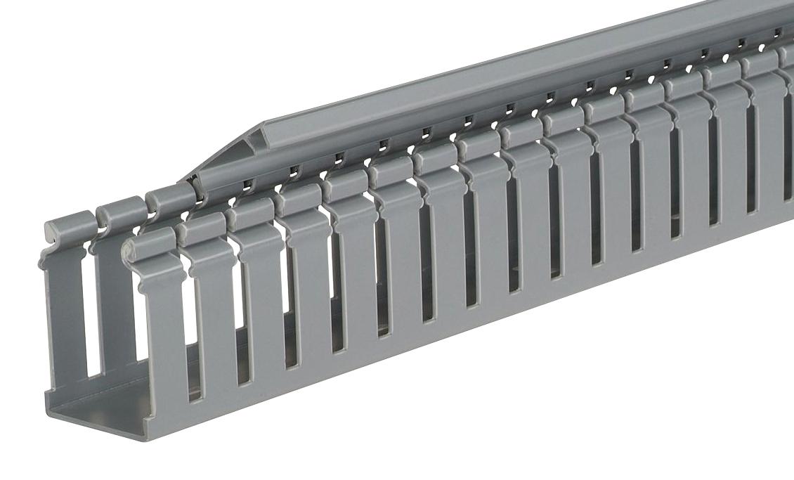 Panduit H1.5X2Lg6 Wide Slot Duct, 44.5 X 50.3Mm, Pvc, Grey