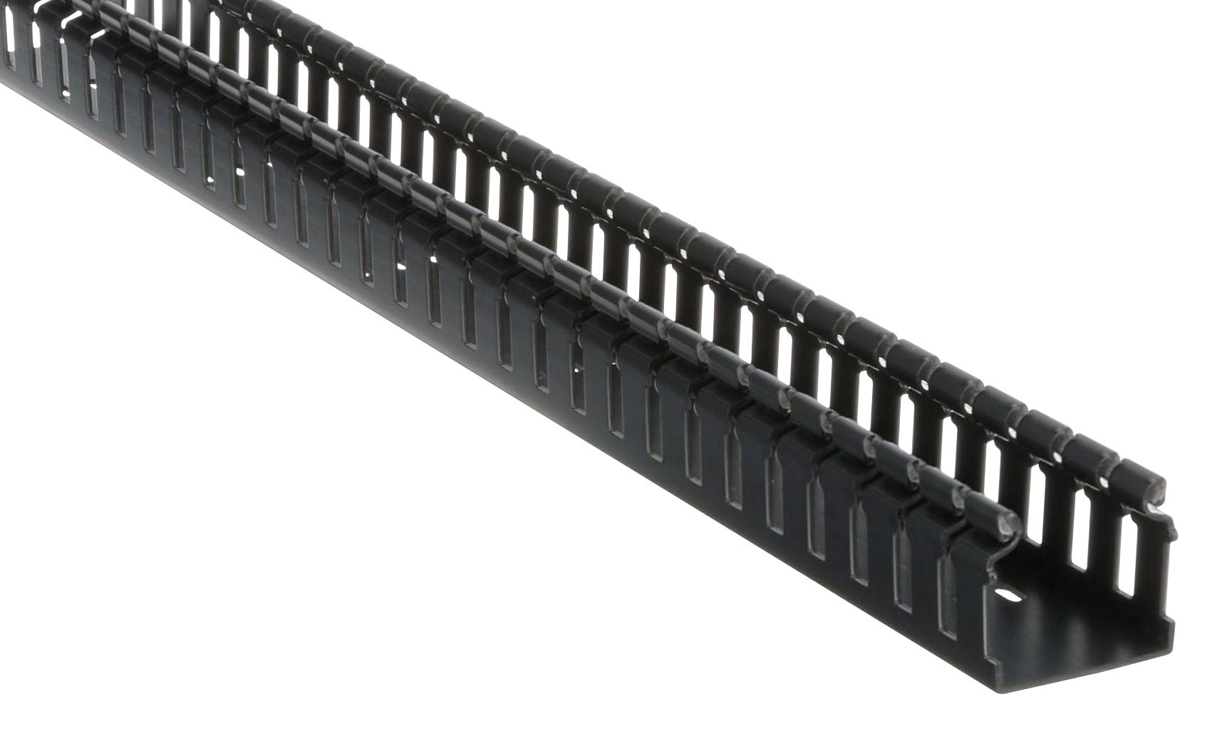 Panduit H2X2Bl6 Wide Slot Duct, 50Mm X 50Mm, Pvc, Black