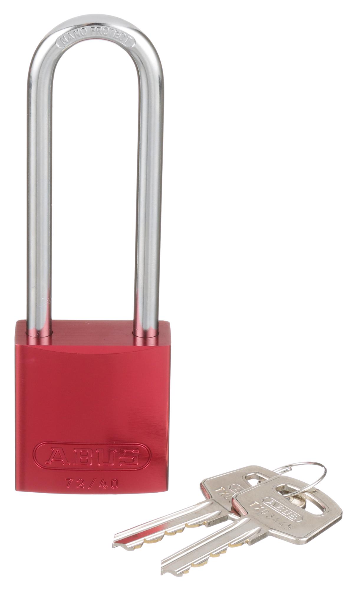 Panduit Psl-7-Ls Lockout Padlock, 38.1Mm, Alum/steel, Red