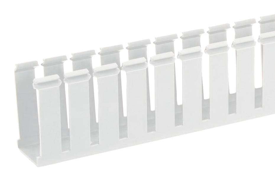 Panduit G3X2Wh6 Wide Slot Duct, Pvc, 3X2X6',wh,6Ft