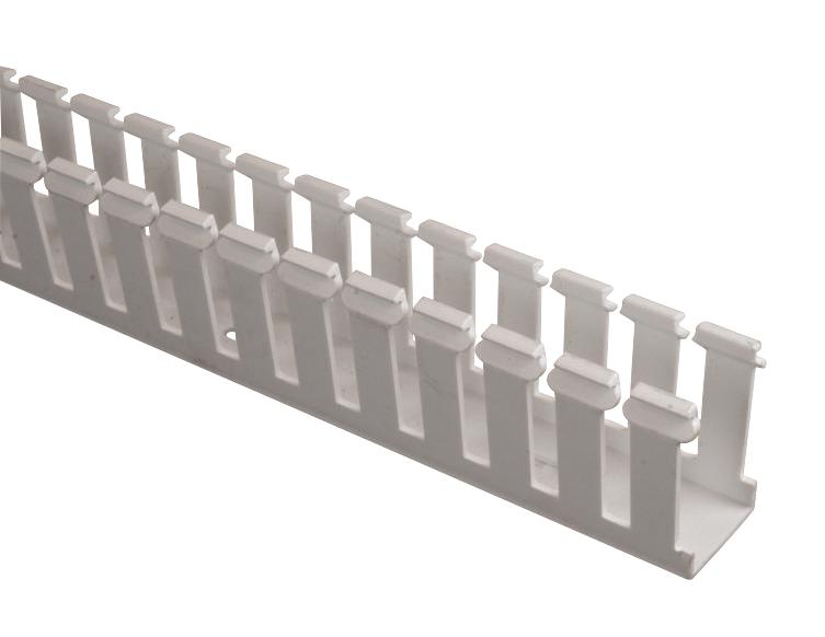 Panduit Ne.5X1Wh6 Slot Hal-Free Duct,.5X1X6',wh, 6Ft